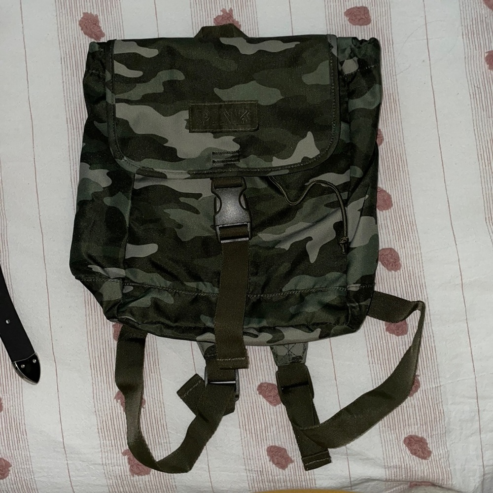 VS Pink Camo Mini Backpack